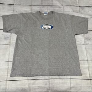 Vintage 2000 Blink-182 World Tour T-Shirt XL Gildan Heavy Cotton Gray Band Tee